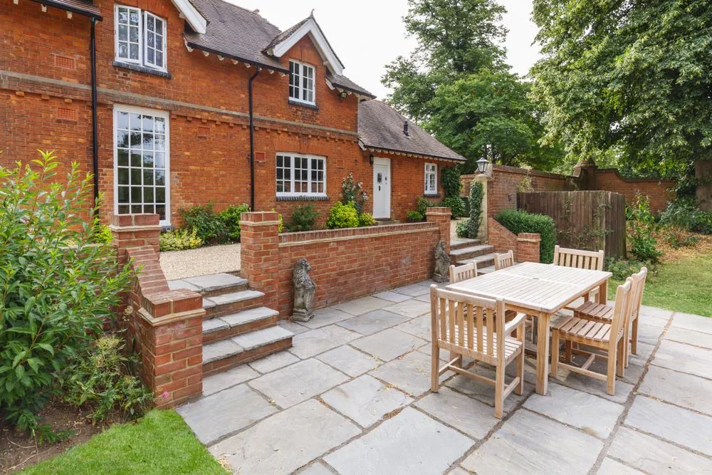 A beautiful space with sandstone tiles